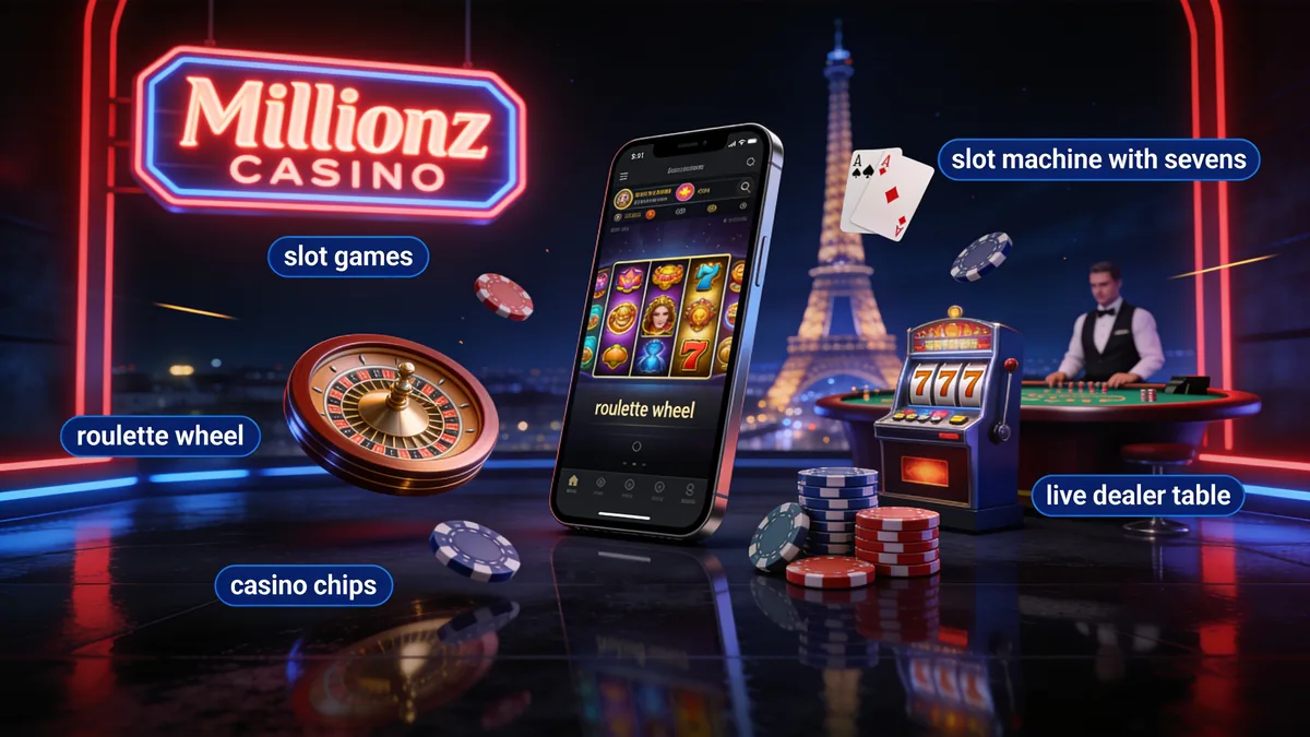 Présentation de l'application Millionz Casino : guide millionz casino pour les joueurs en France
